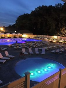 Night View Swimming Pool