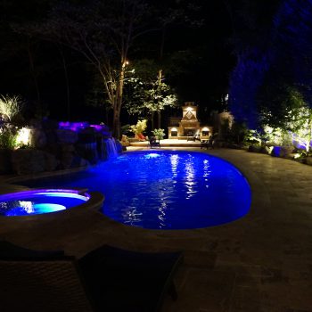 Luxury Pool At Night
