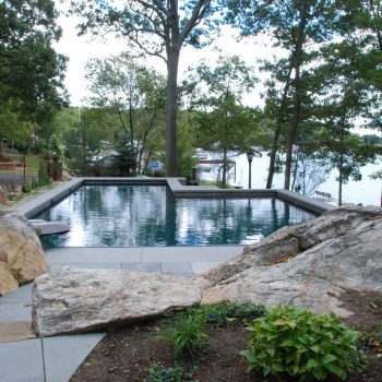 Luxury Swimming Pool With Rocks